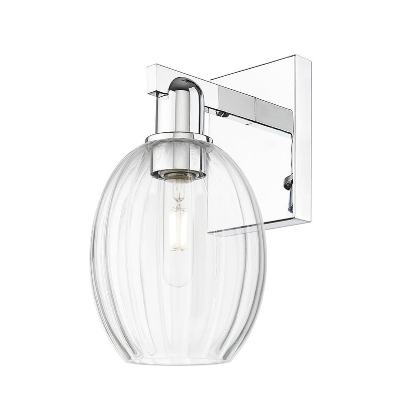 Innovations Preston 1Lt 6" Bell Wall Sconce, Chrome/Clear