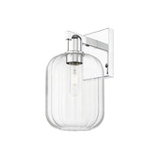 Innovations Preston 1Lt 7" Jar Wall Sconce, Chrome/Clear - 716-1W-PC-G460-7CL