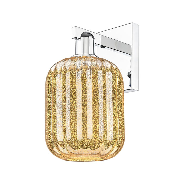 Innovations Preston 1Lt 7" Jar Wall Sconce, Chrome/Mercury - 716-1W-PC-G460-7ME