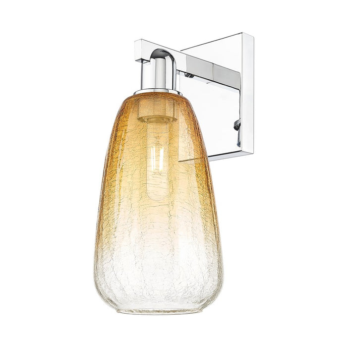 Innovations Brookhaven Almond 1Lt 6" Sconce, Chrome/Amber