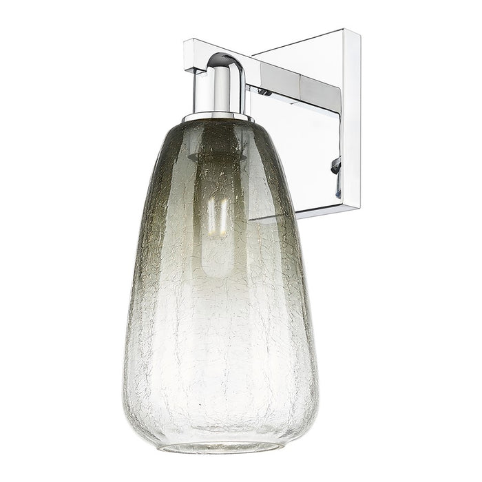 Innovations Brookhaven Almond 1Lt 6" Sconce, Chrome/Slate - 716-1W-PC-G480-6SL