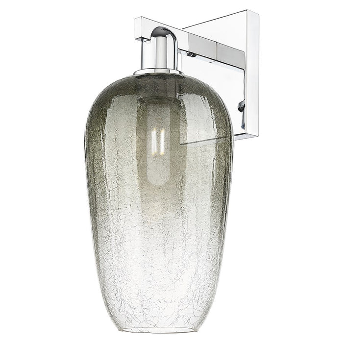 Innovations Brookhaven Flute 1Lt 7" Sconce, Chrome/Slate - 716-1W-PC-G484-7SL