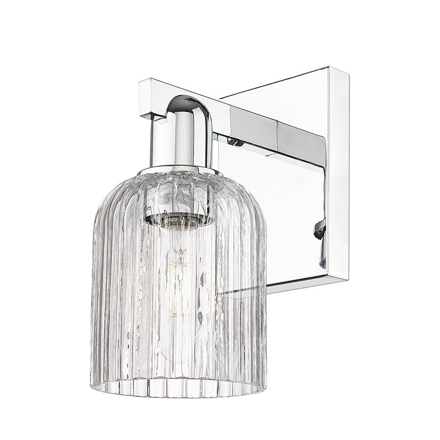 Innovations Bridal Veil 1Lt 5" Wall Sconce, Chrome/Clear - 716-1W-PC-G559-5CL