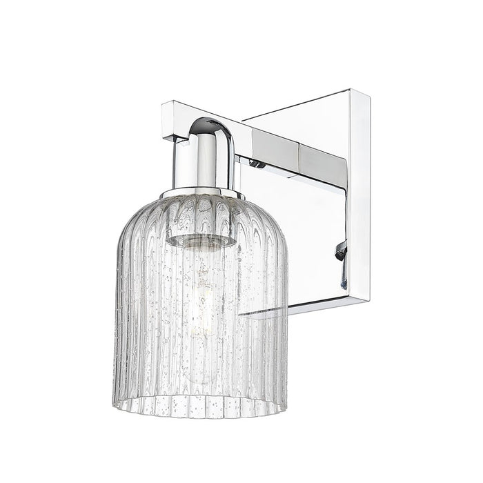 Innovations Bridal Veil 1Lt 5" Wall Sconce, Chrome/Seedy