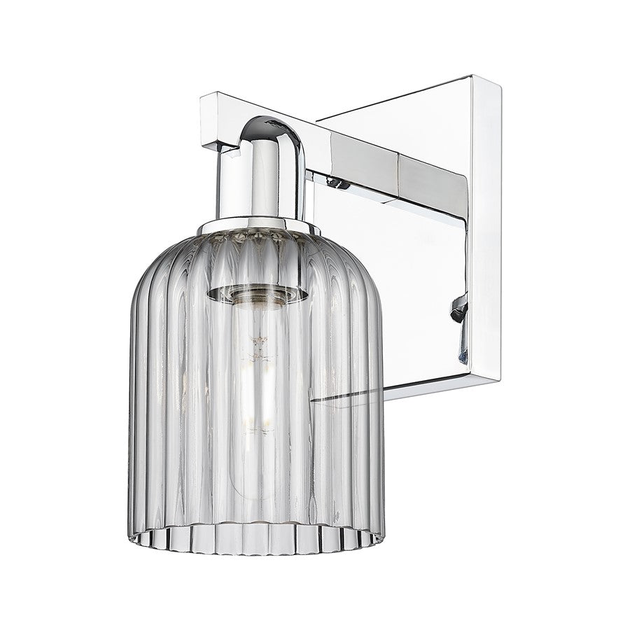 Innovations Bridal Veil 1Lt 5" Wall Sconce, Chrome/Smoke - 716-1W-PC-G559-5SM