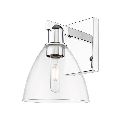 Innovations Bristol 7.5in 1-Light Wall Sconce | Industrial Polished Chrome Steel and Clear Glass | Entryway & Hallway Accent | Model 716-1W-PC-GBD-752
