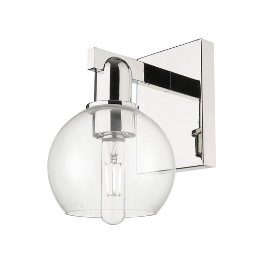 Innovations Athens 6in 1-Light Wall Sconce | Industrial Polished Nickel and Clear Glass | Entryway & Hallway Accent | 5.88 x 7.44 | Model 716-1W-PN-G122-6