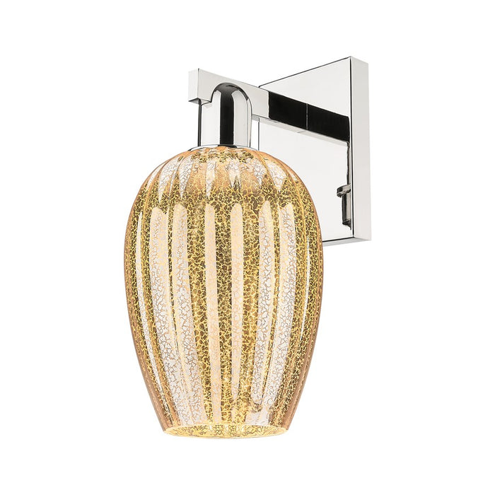 Innovations Preston 1Lt 6" Flute Sconce, Polished Nickel/Mercury