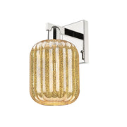 Innovations Preston 1Lt 7" Jar Sconce, PN/Mercury - 716-1W-PN-G460-7ME