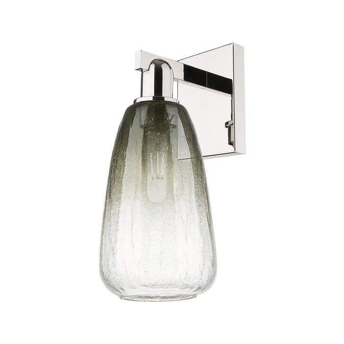 Innovations Brookhaven Almond 1Lt 6" Sconce, Polished Nickel/Slate