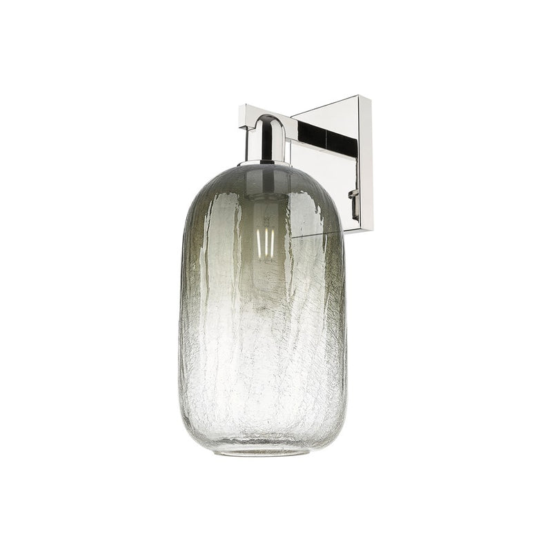 Innovations Brookhaven Cloche 1Lt 7" Sconce, Polished Nickel/Slate