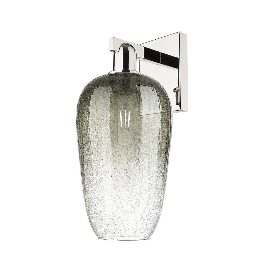 Innovations Brookhaven Flute 1Lt 7" Sconce, PN/Slate - 716-1W-PN-G484-7SL