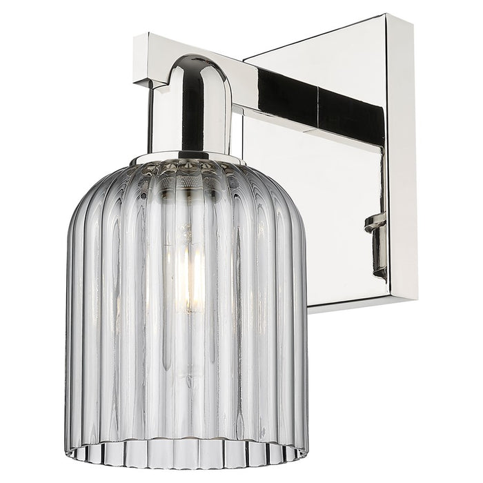 Innovations Bridal Veil 5" Wall Sconce, PN/Smoke - 716-1W-PN-G559-5SM