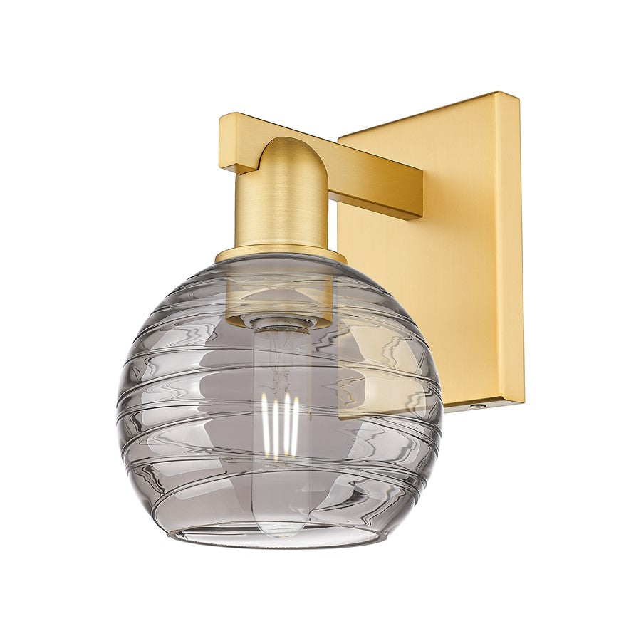 Innovations Athens Deco Swirl 1Lt 6" Sconce, Gold/SDS - 716-1W-SG-G1213-6SM