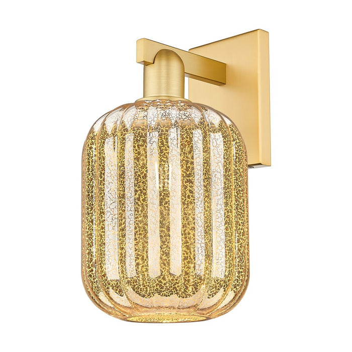 Innovations Preston 1Lt 7" Jar Wall Sconce, Gold/Mercury