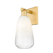 Innovations Brookhaven Almond 1Lt 6" Wall Sconce, Gold/Opal - 716-1W-SG-G480-6OP