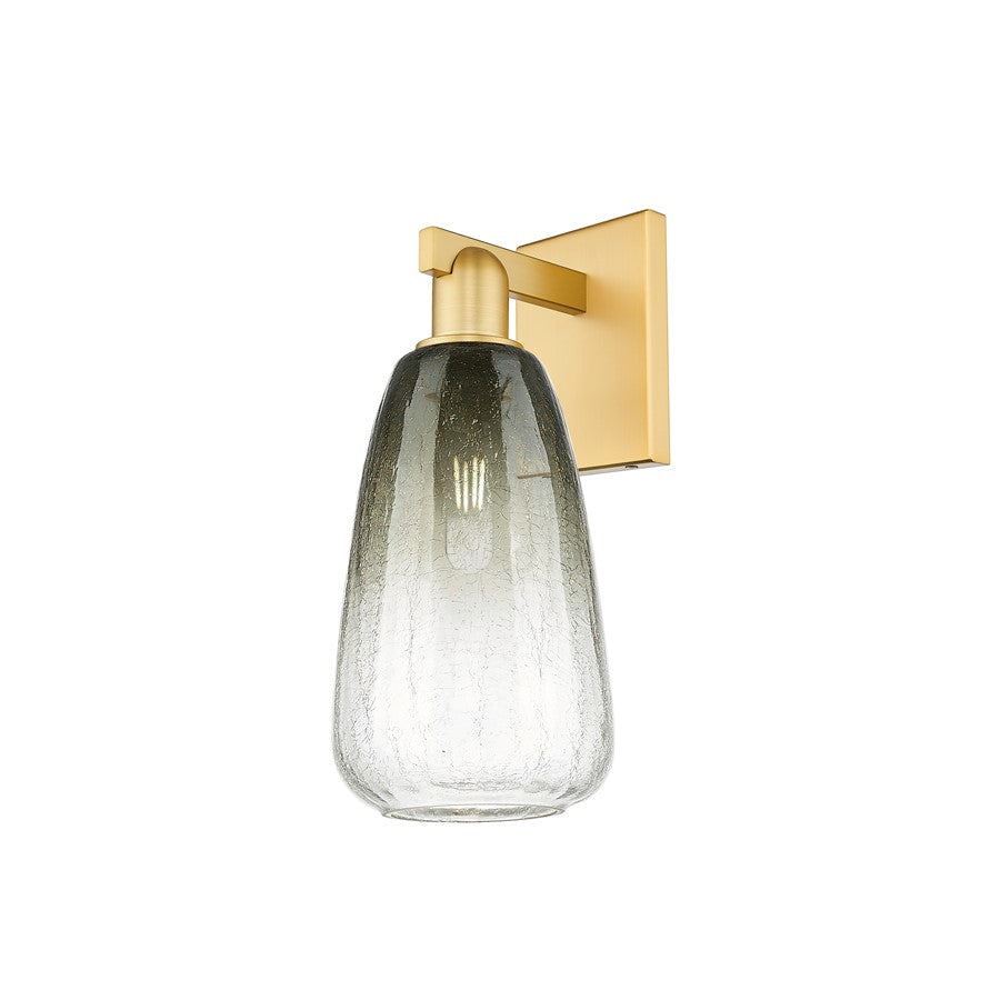 Innovations Brookhaven Almond 1Lt 6" Sconce, Gold/Slate - 716-1W-SG-G480-6SL