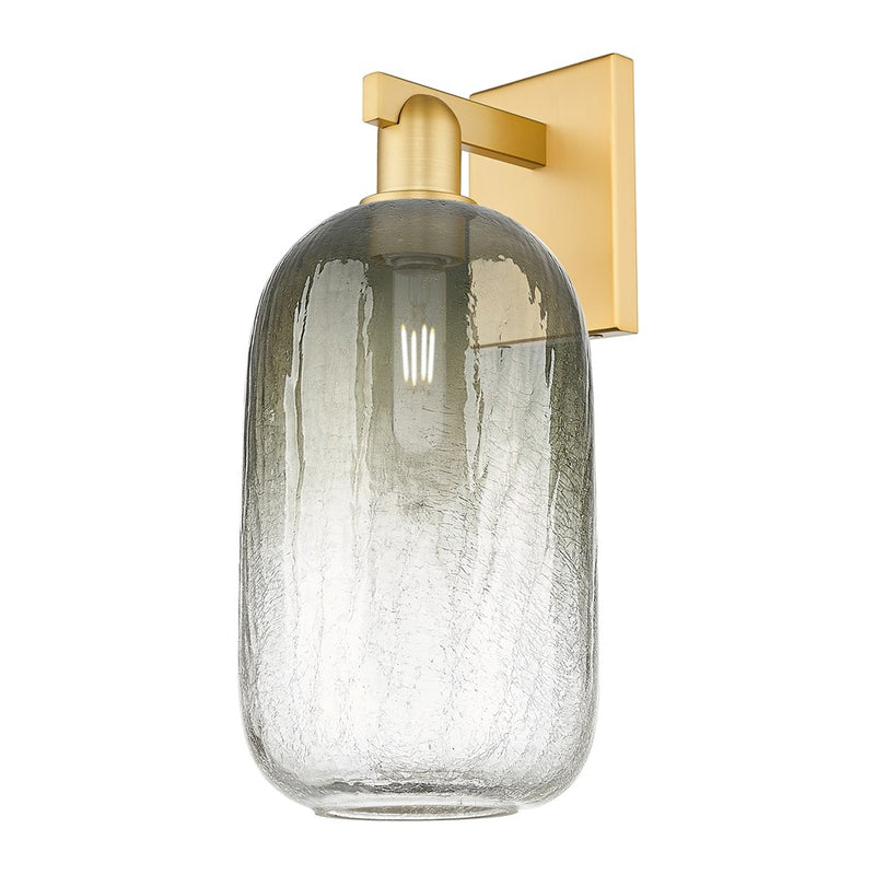 Innovations Brookhaven Cloche 1Lt 7" Sconce, Gold/Slate