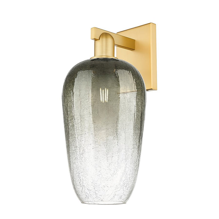 Innovations Brookhaven Flute 1Lt 7" Wall Sconce, Gold/Slate