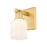 Innovations Bridal Veil 1Lt 5" Sconce, Gold/Gloss White