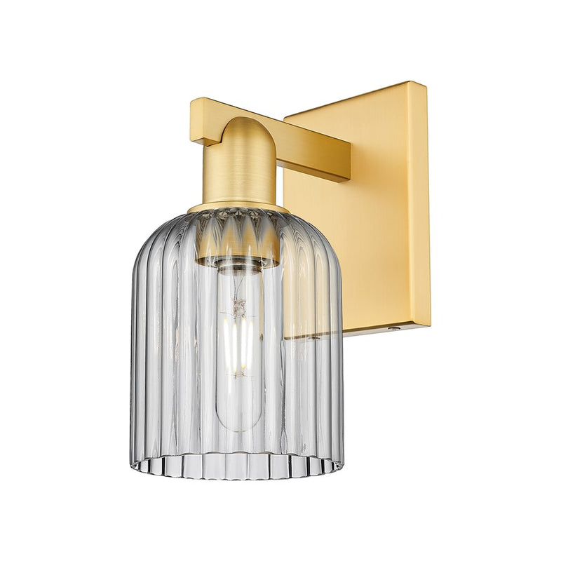 Innovations Bridal Veil 1Lt 5" Sconce, Gold/Smoke