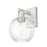 Innovations Preston 1Lt 7" Globe Sconce, Satin Nickel/Clear