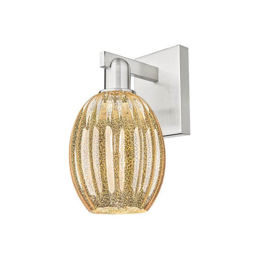 Innovations Preston 1Lt 6" Bell Sconce, Satin Nickel/Mercury