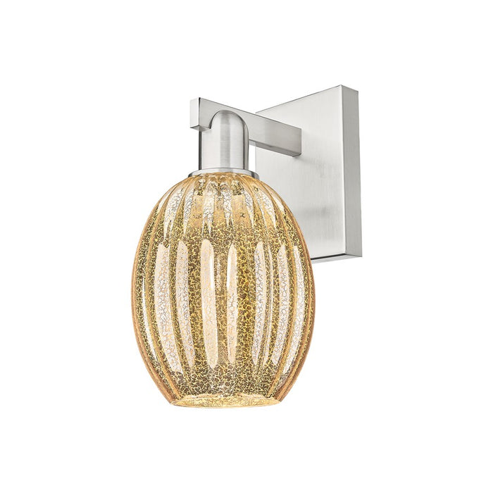 Innovations Preston 1Lt 6" Bell Sconce, Satin Nickel/Mercury