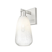 Innovations Brookhaven Almond 1Lt 6" Sconce, SN/Opal - 716-1W-SN-G480-6OP