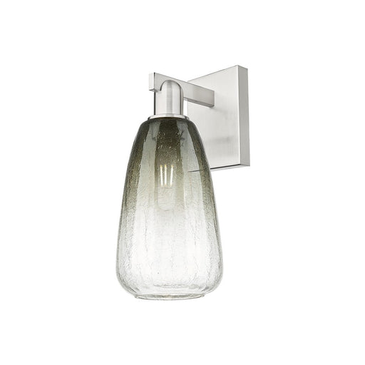 Innovations Brookhaven Almond 1Lt 6" Sconce, Satin Nickel/Slate