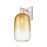 Innovations Brookhaven Cloche 1Lt 7" Sconce, Satin Nickel/Amber