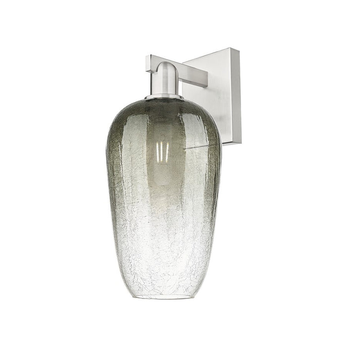 Innovations Brookhaven Flute 1Lt 7" Sconce, Satin Nickel/Slate