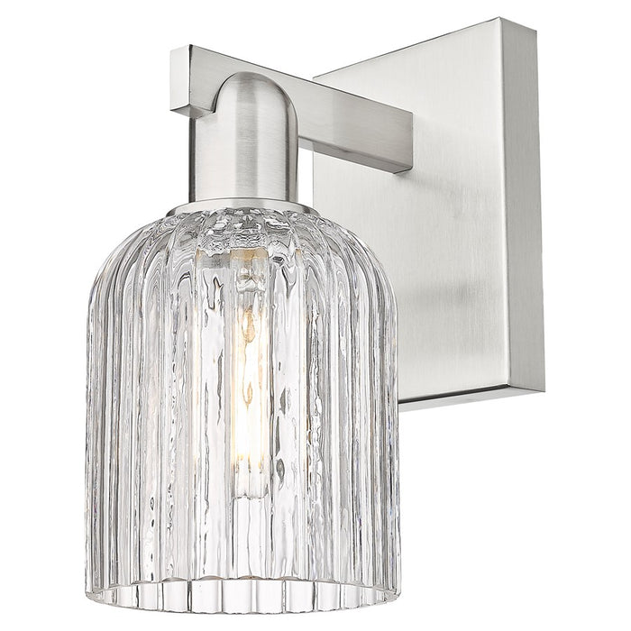 Innovations Bridal Veil 5" Wall Sconce, Satin Nickel/Clear