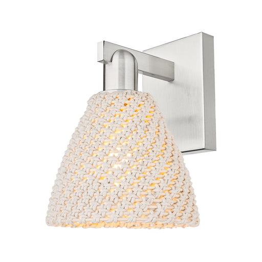 Innovations Natural Ballston Dome 1Lt 7" Sconce, Satin Nickel/NF