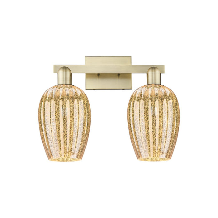 Innovations Preston 2Lt 16" Flute Bath, AB/Mercury - 716-2W-AB-G457-6ME