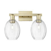 Innovations Preston 2Lt 16" Bell Bath, Antique Brass/Clear - 716-2W-AB-G459-6CL