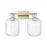 Innovations Preston 2Lt 16" Jar Bath, Antique Brass/Clear