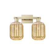 Innovations Preston 2Lt 16" Jar Bath, Antique Brass/Mercury - 716-2W-AB-G460-7ME