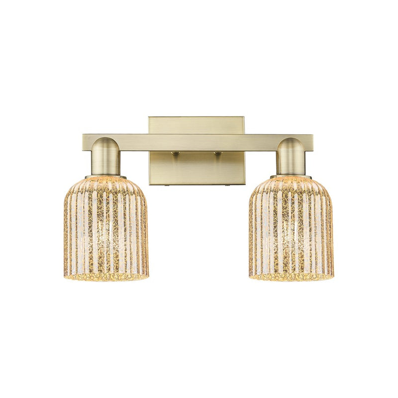 Innovations Bridal Veil 2Lt 16" Bath, Antique Brass/Mercury - 716-2W-AB-G559-5ME