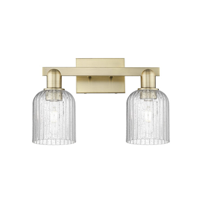 Innovations Bridal Veil 2Lt 16" Bath, Antique Brass/Seed - 716-2W-AB-G559-5SDY