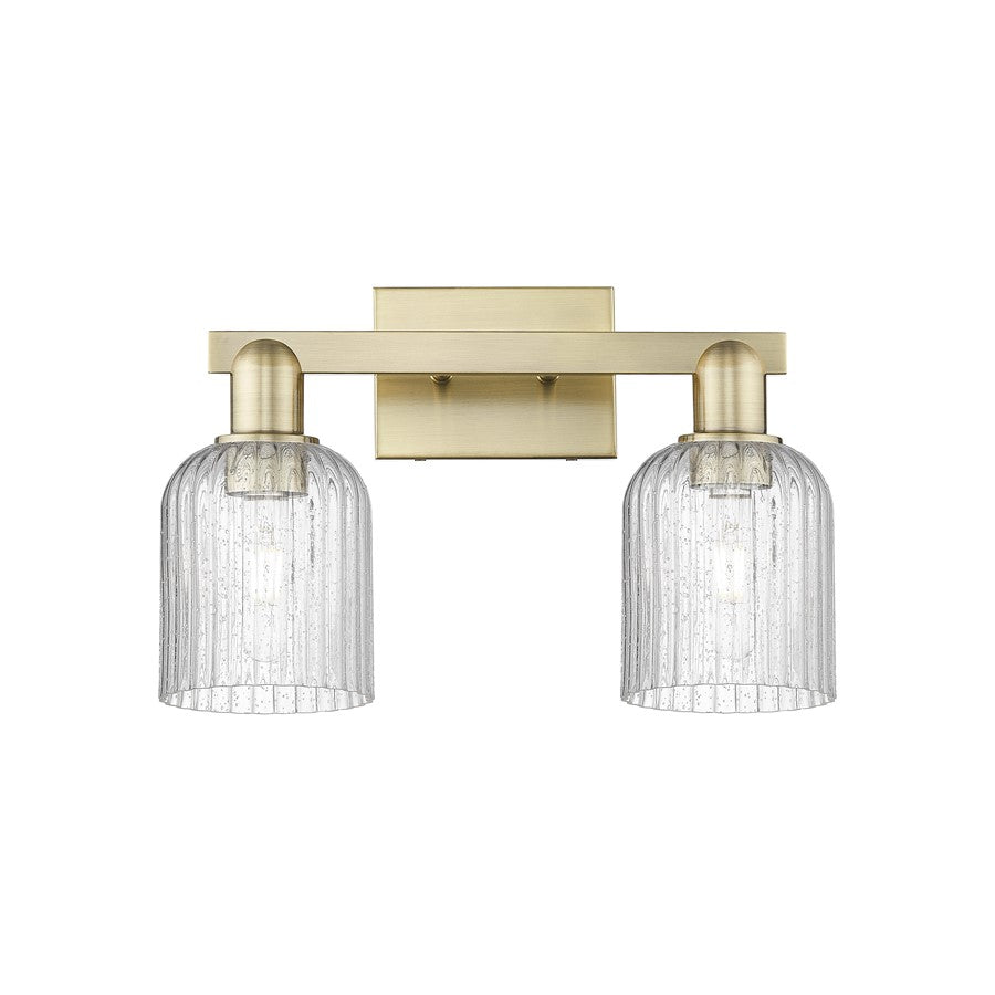 Innovations Bridal Veil 2Lt 16" Bath, Antique Brass/Seed - 716-2W-AB-G559-5SDY