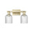 Innovations Bridal Veil 2Lt 16" Bath, Antique Brass/Seed