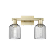 Innovations Bridal Veil 2Lt 16" Bath, Antique Brass/Smoke - 716-2W-AB-G559-5SM