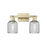 Innovations Bridal Veil 2Lt 16" Bath, Antique Brass/Smoke