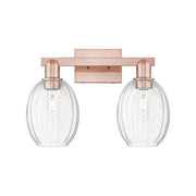 Innovations Preston 2Lt 16" Bell Bath Light, Copper/Clear - 716-2W-AC-G459-6CL