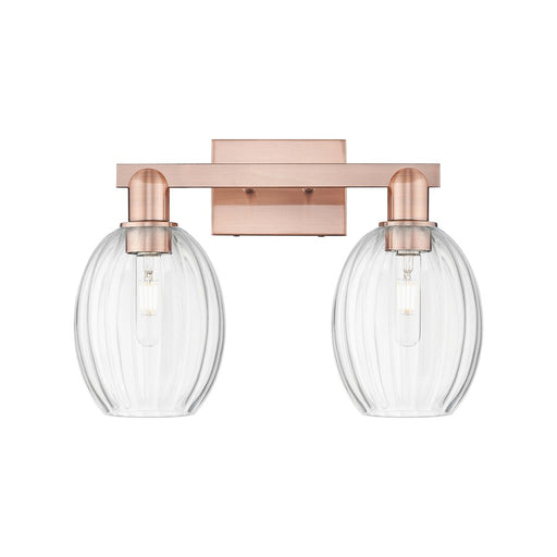 Innovations Preston 2Lt 16" Bell Bath Light, Copper/Clear