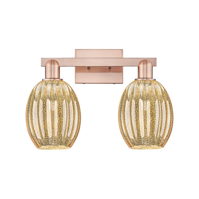 Innovations Preston 2Lt 16" Bell Bath Light, Copper/Mercury - 716-2W-AC-G459-6ME