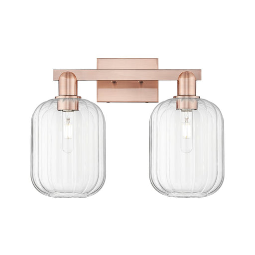 Innovations Preston 2Lt 16" Jar Bath Light, Copper/Clear