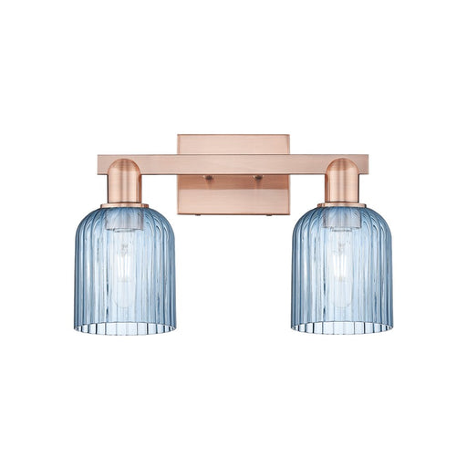 Innovations Bridal Veil 2Lt 16" Bath Light, Copper/Blue - 716-2W-AC-G559-5BL