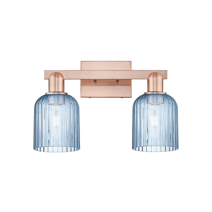 Innovations Bridal Veil 2Lt 16" Bath Light, Copper/Blue - 716-2W-AC-G559-5BL
